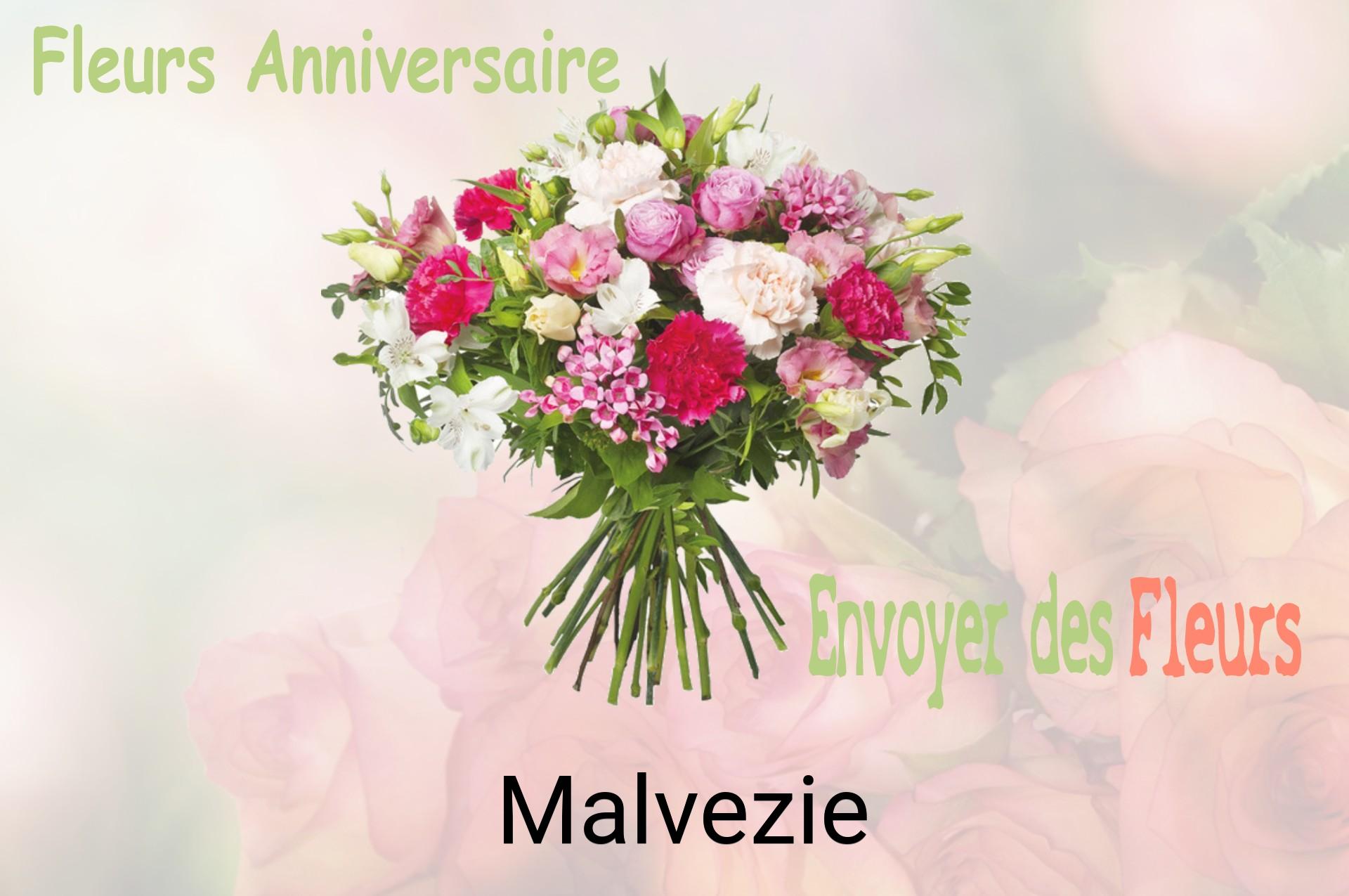 Bouquet de fleurs d’anniversaire livré à Malvezie
